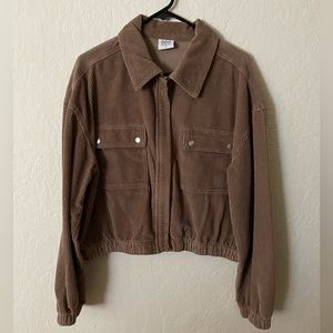Urban Outfitters Corduroy Zip Up Jacket